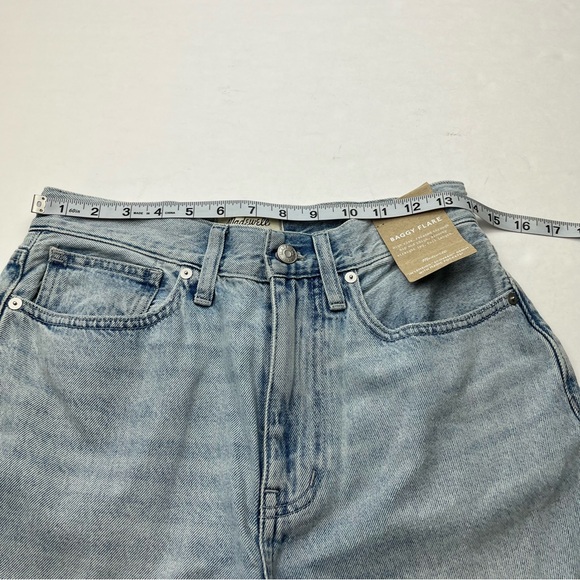 NWT Madewell Baggy Flare size 27 Light Wash Blue Denim Jean High Rise - Picture 7 of 14